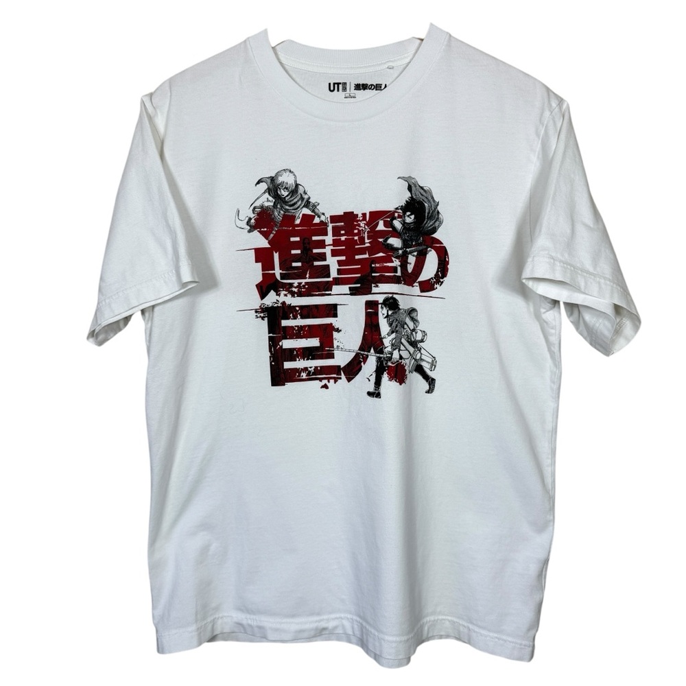 UNIQLO UT Archive Attack on Titan AOT Graphic T-Shirt White Size Large
